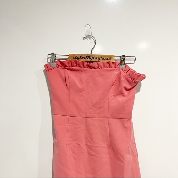 NWT FRENCH CONNECTION Whisper Ruffle-Trim Sweetheart Dress - Picture 6 of 13